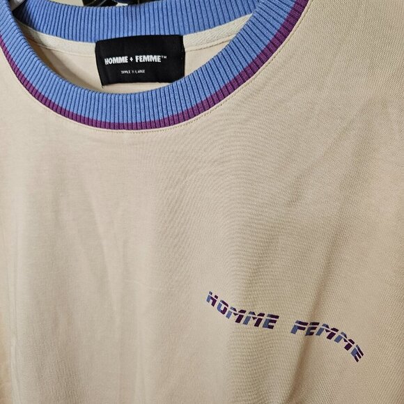 Homme + Femme Mens Shirt 3XL Heavyweight Logo Hip-Hop Urban Festival Drop NIB - Picture 1 of 10